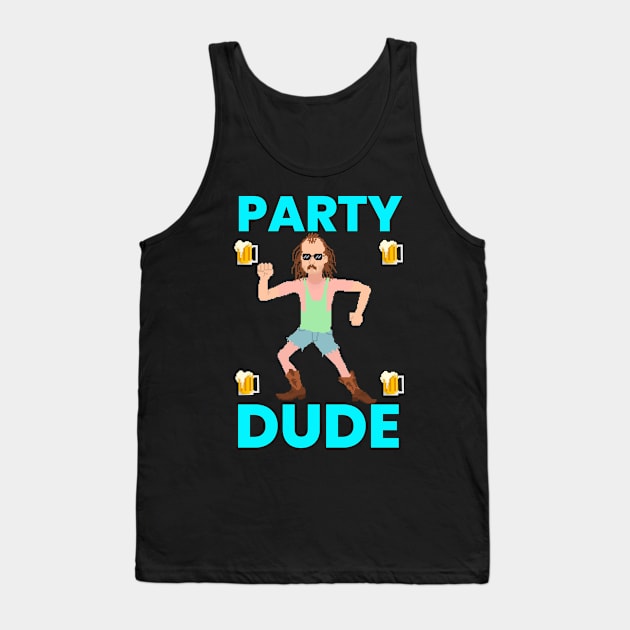 Party Dude Tank Top by TommySniderArt